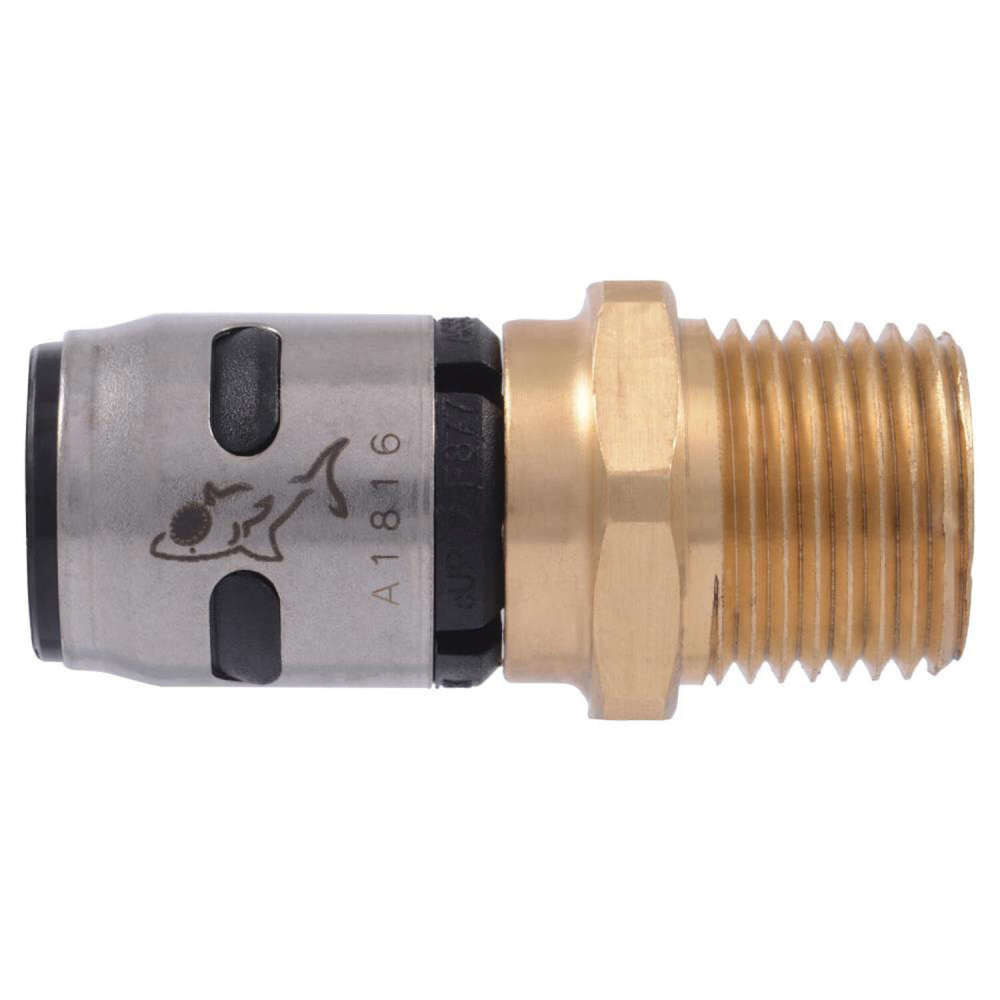 Sharkbite 1/2in x 1/2in MNPT Brass EvoPEX Male Adapter, large image number 1