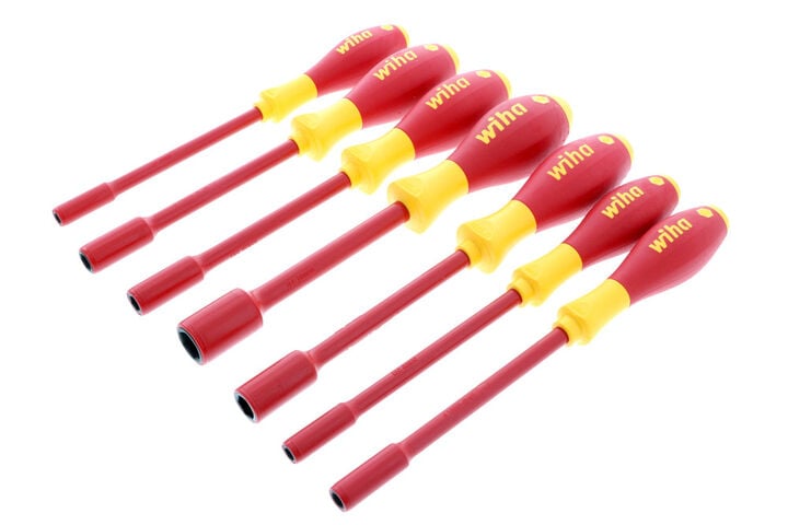 Wiha Insulated SoftFinish Metric Nut Driver Set 7 Pieces