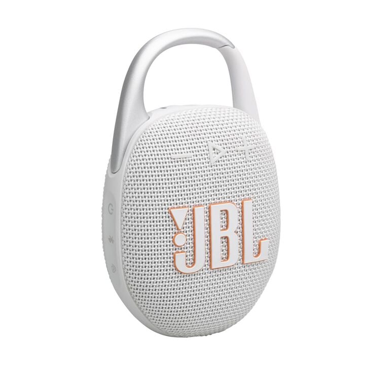 JBL Clip 5 Waterproof Bluetooth Speaker White