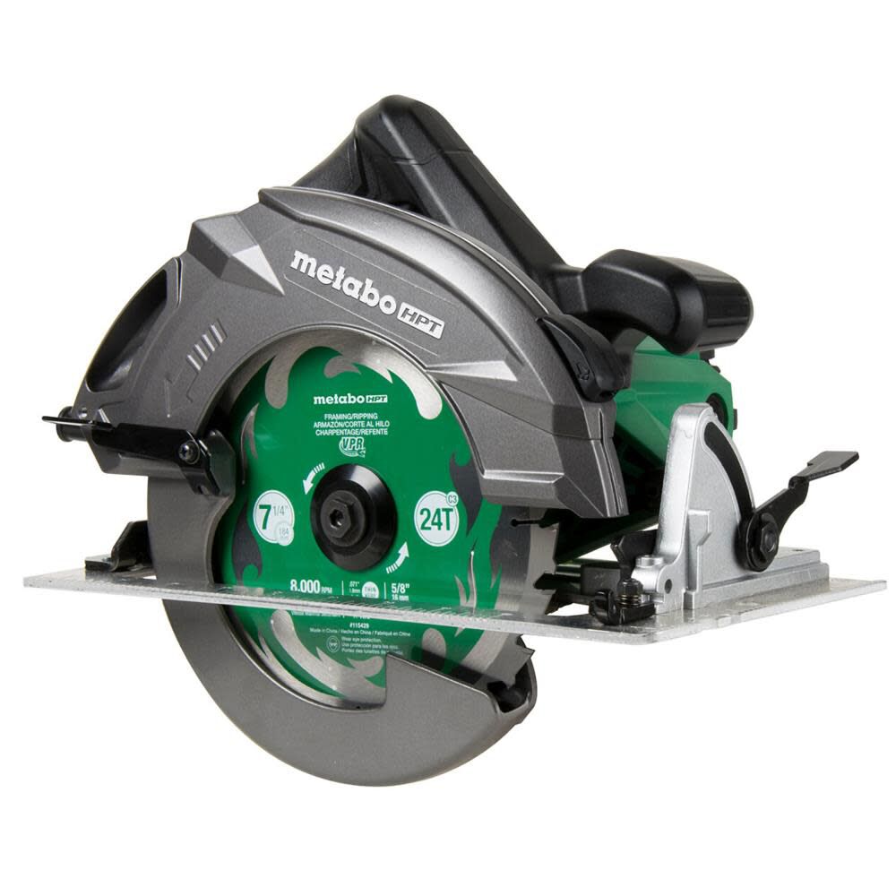 Metabo HPT 7-1/4 In. Pro Grade Circular Saw 15 Amp 6800 RPM Rip Max ...