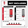 Milwaukee SHOCKWAVE Impact Duty Socket 1/2 Drive SAE & Metric 5PC Lug Nut Wheel Set, small image number 4