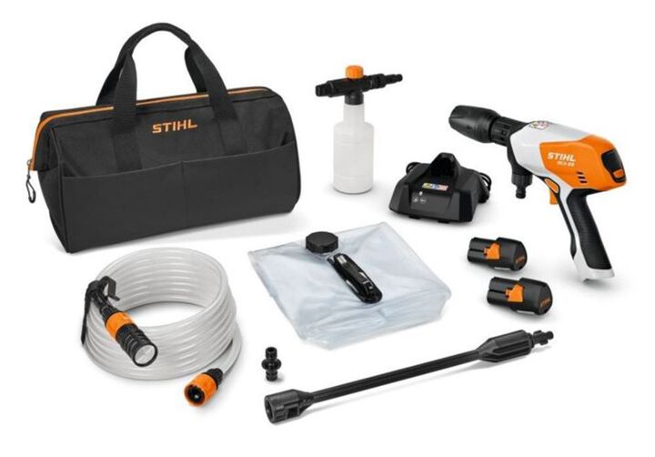 Stihl RCA 20 350 PSI 1.0 GPM Battery Powered Cold Water Pressure Washer with (1) 4-in-1 Nozzle and AS 2 Battery Kit