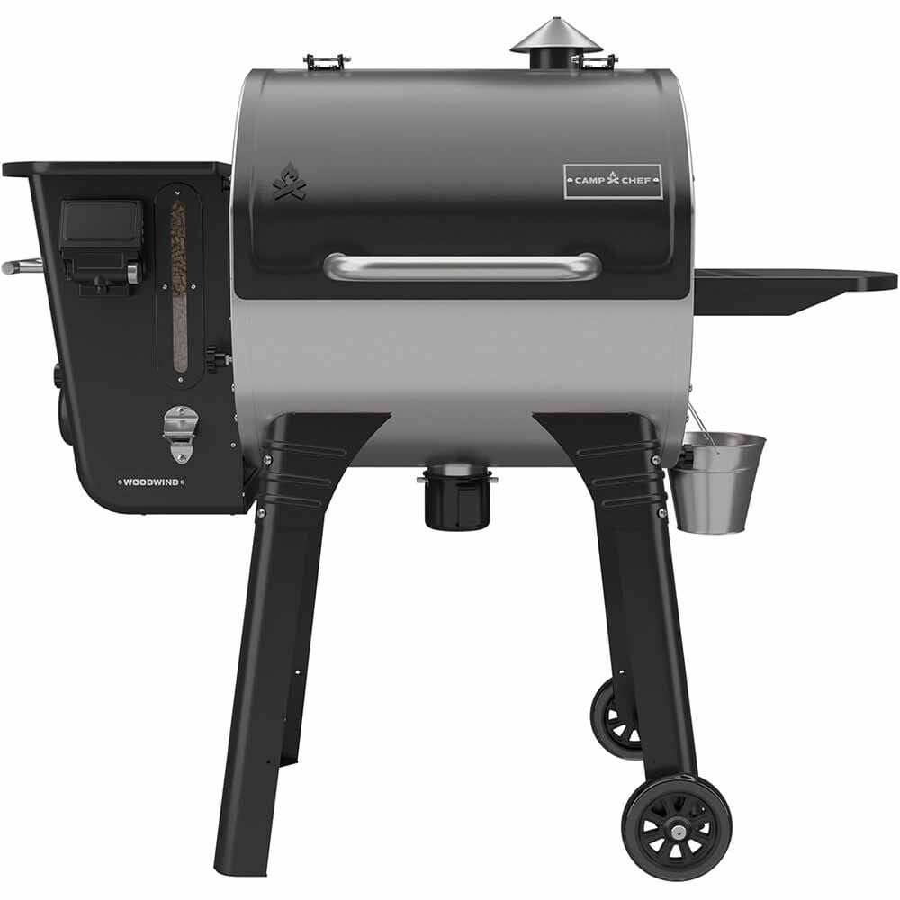 Camp Chef Woodwind 24 25000 Btu Stainless Steel Pellet Grill with Black Lid – PG24SSG