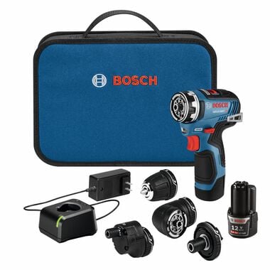Bosch 12V Max EC Flexiclick 5 In 1 Drill/Driver System Kit Factory Reconditioned