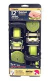 Allied International Cargoloc 2 pc 1-1/4 Inch x 12 Ft. Ratchet Tie Downs with J-Hooks, small image number 1