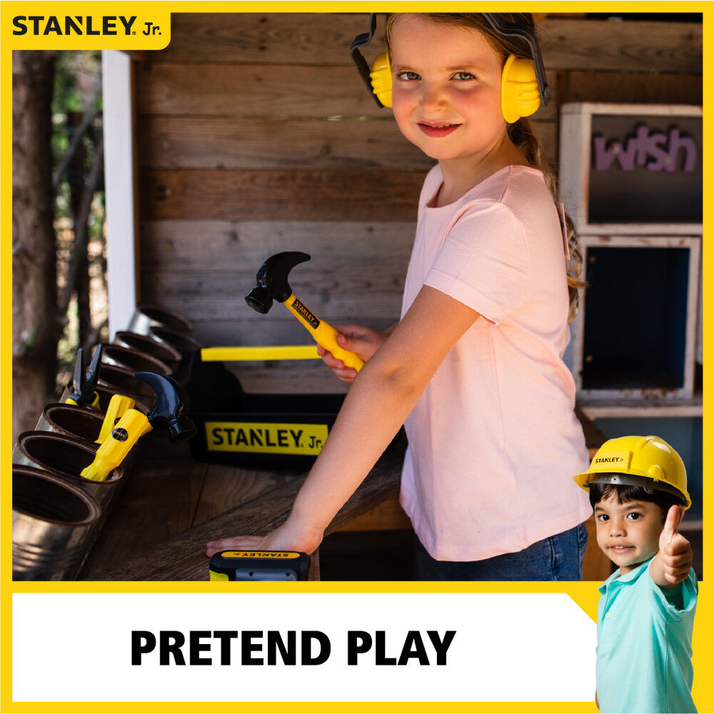 Stanley Jr ABS Plastic Kids Role Play Tool Set 3pc, large image number 4