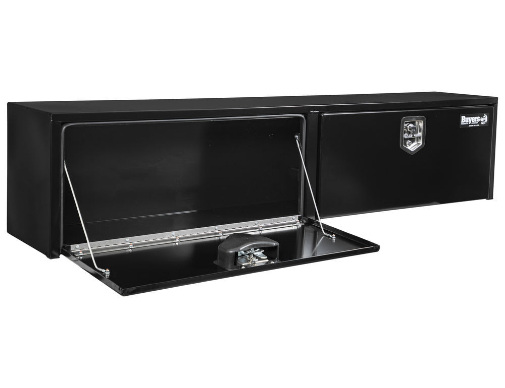 Buyers Products Company 18x16x90 Inch Black Steel Topsider Truck Box, large image number 5