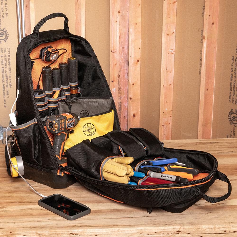 Rugged tools pro tool backpack 40 pocket heavy duty best sale jobsite tool bag perfect storage & organizer for a contractor