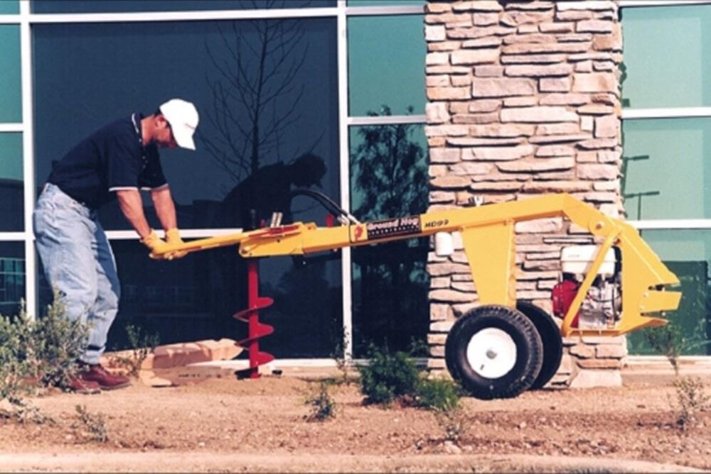 Ground hog deals towable hydraulic auger