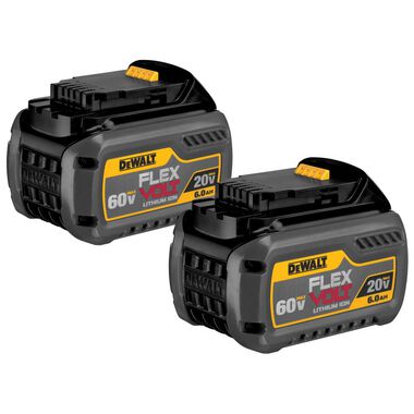 DEWALT 20V/60V MAX FLEXVOLT 6.0 Ah Battery 2 pack, large image number 8