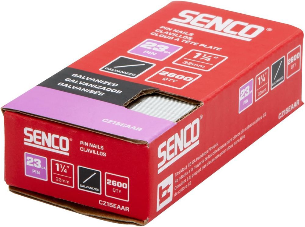 Senco 1-1/4 Inch 23 Gauge Diamond Point Straight Strip Micro Pins, large image number 4