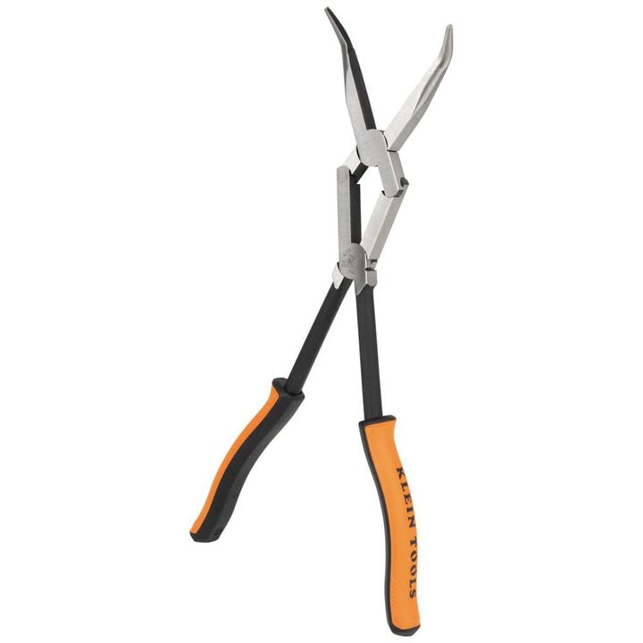 Klein Tools Long Reach Needle Nose Pliers, Bent Nose, 13-Inch, large image number 7