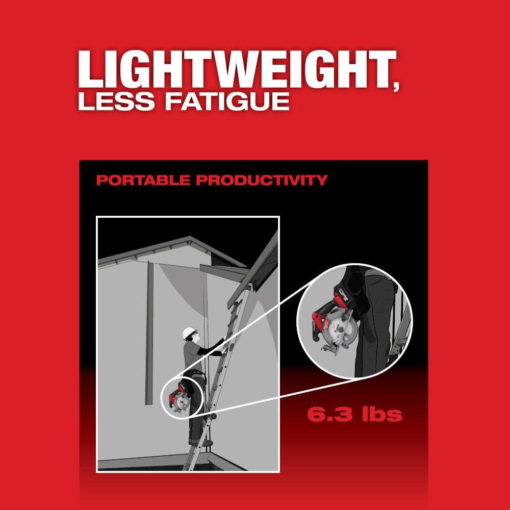 Milwaukee M18 FUEL 6-1/2 Inch Circular Saw (Bare Tool), large image number 6