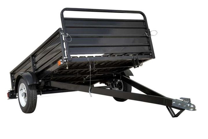 DK2 Utility Trailer Kit 5'x7' Drive Up Gate Black Powder Coat, large image number 1