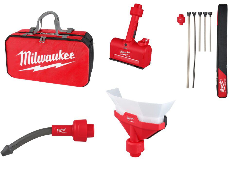 Milwaukee M12 AIR-TIP Vacuum Tool Accessories Electrical Bundle 