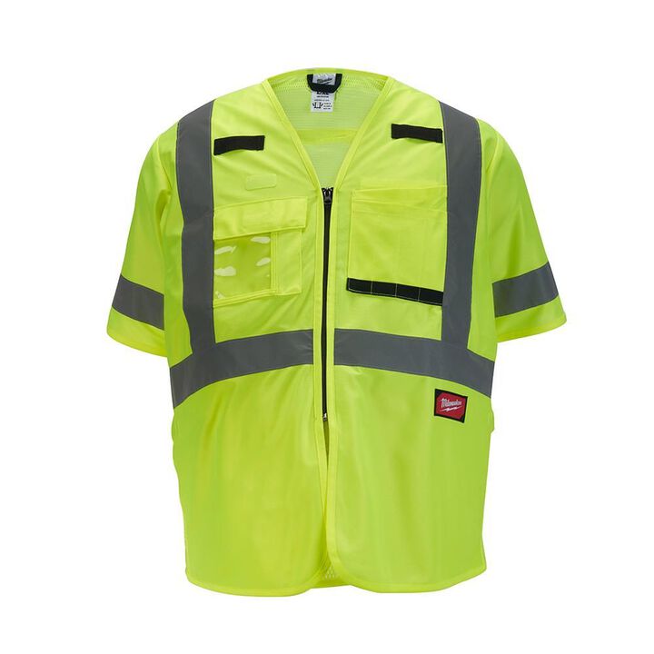 Milwaukee Class 3 High Visibility Safety Vest, swatch