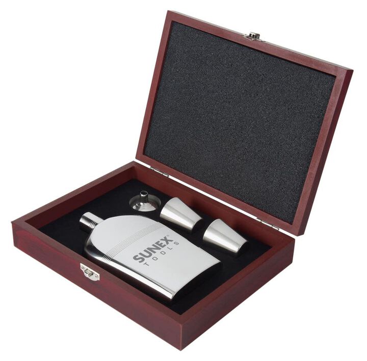 Sunex Promotional Stainless Steel Flask Set