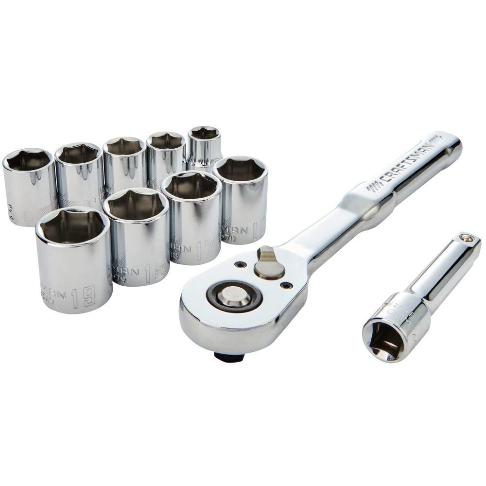 CRAFTSMAN 3/8-In Drive SAE Mechanics Tool Set, 11pc, large image number 1