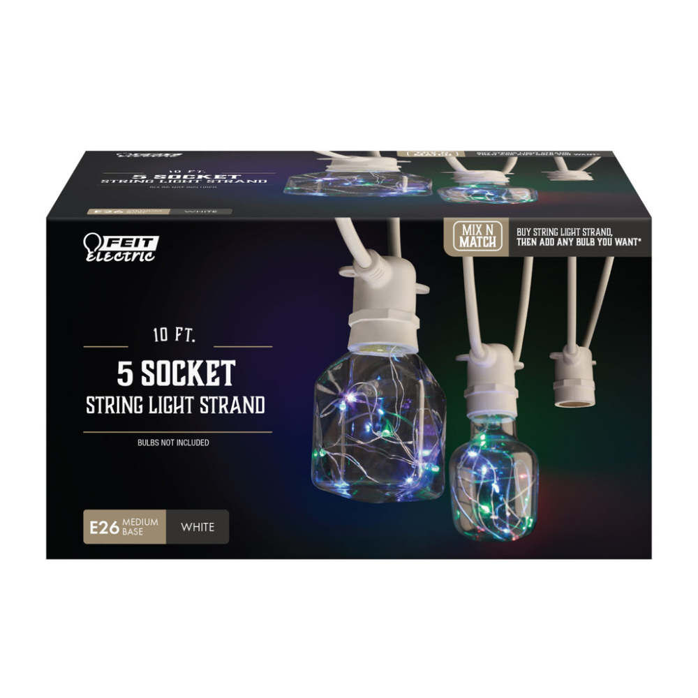 Feit Electric 10' 5 Socket Mix N Match String Light Strand, large image number 3