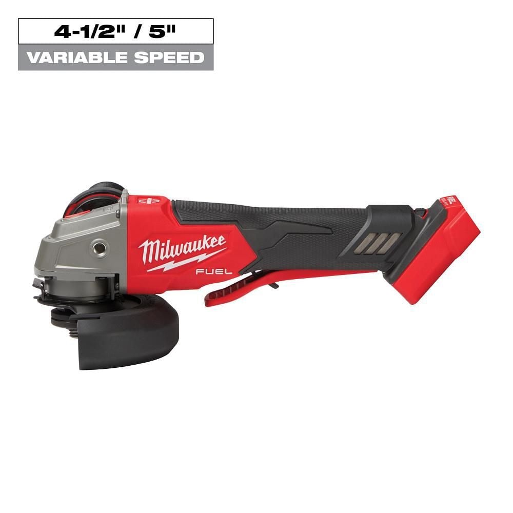Milwaukee M18 FUEL 4 1/2 In. / 5 In. Variable Speed Braking Grinder with No Lock Paddle Switch (Bare Tool), large image number 13