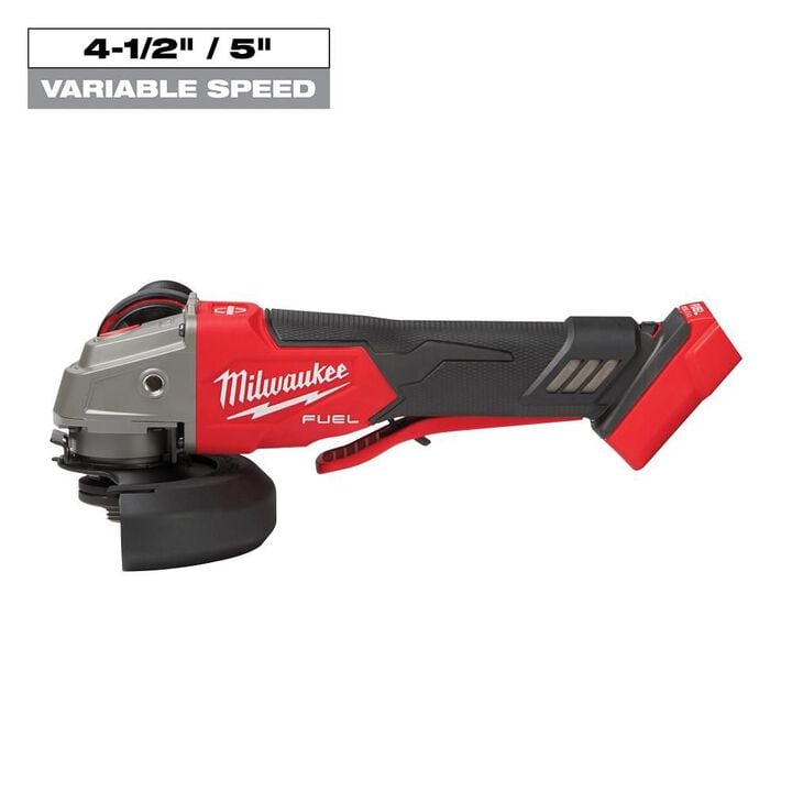 Milwaukee M18 FUEL 4 1/2 In. / 5 In. Variable Speed Braking Grinder with No Lock Paddle Switch (Bare Tool), large image number 12
