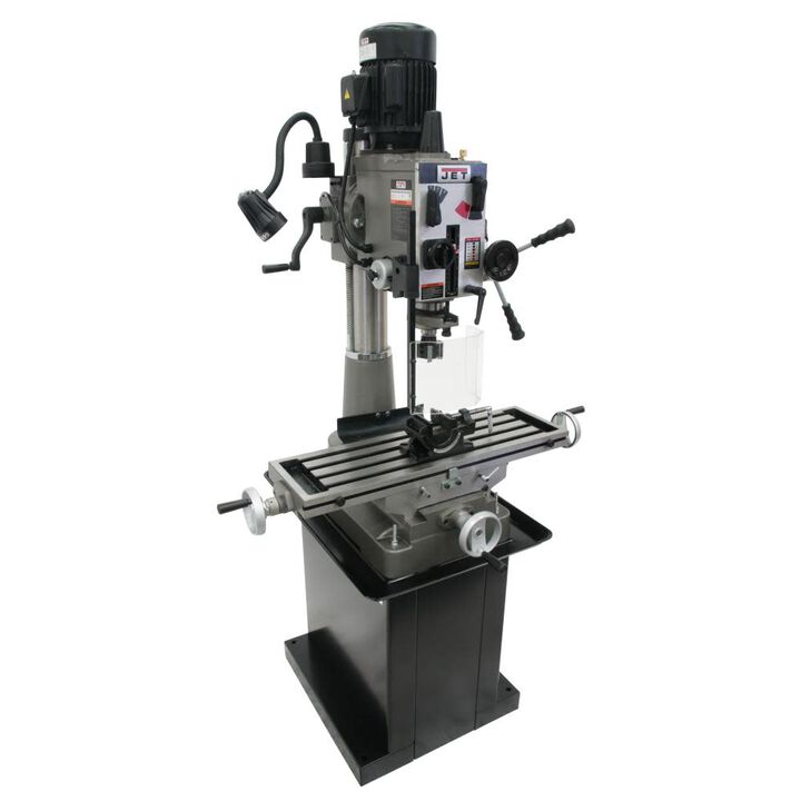 JET Geared Head Mill/Drill with Newall DP700 2-Axis DRO & X-Powerfeed