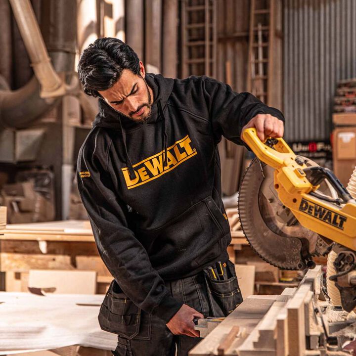 DEWALT Brand Carrier Mens Sweatshirt Black Large, large image number 4