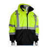 Protective Industrial Products PIP ANSI R3 Black Bottom Bomber Jacket, small image number 2