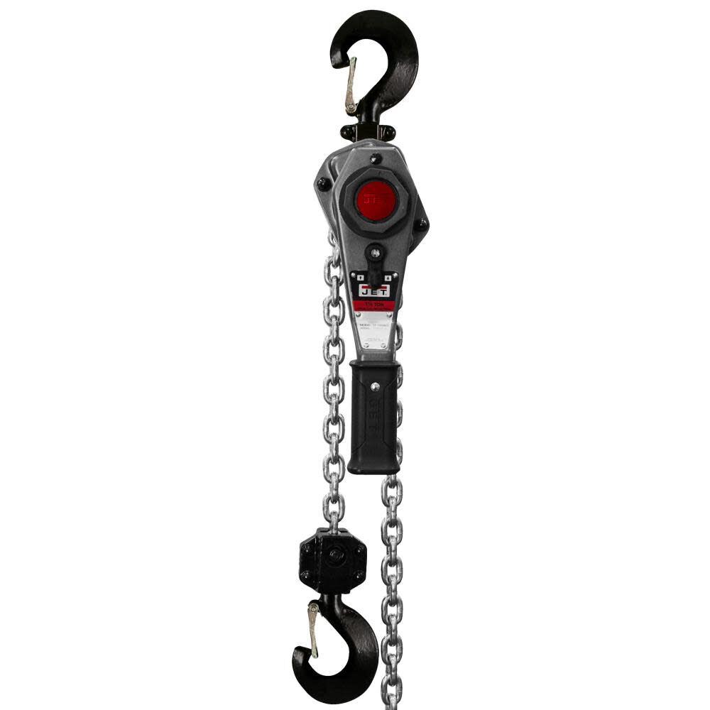 JET JLH-150-10PSH 1-1/2 Ton Lever Hoist 10 Ft. Lift with Ship Yard Hooks – 376801