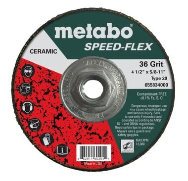 Metabo 4 1/2in Speed Flex 36 5/8-11 T29 Grinding Disc