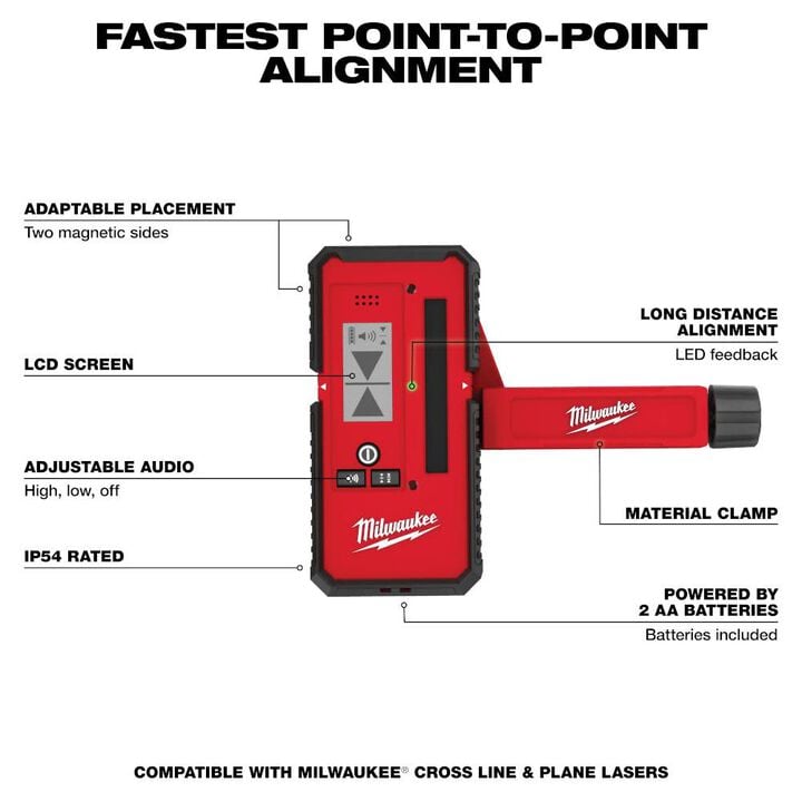 Milwaukee Laser Line Detector 165', large image number 2