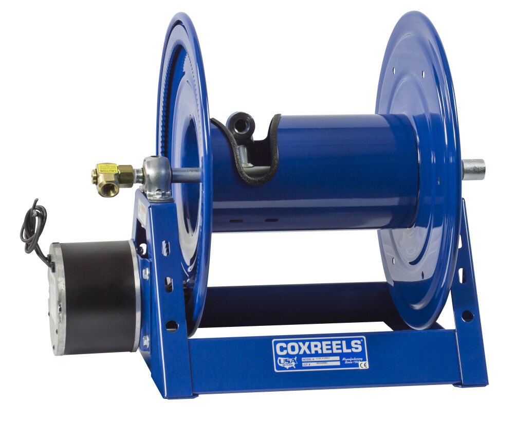 Coxreels 12V DC 1/3HP Motorized Hose Reel 1/2in x 200′ No Hose – 1125-4-200-E