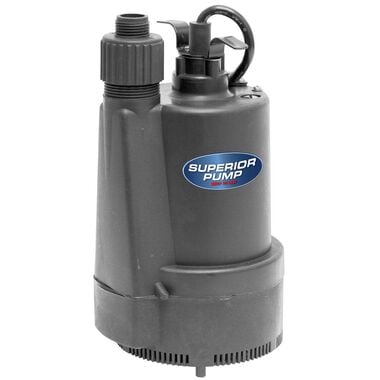 Superior Pump Utility Pump 1/3 HP Thermoplastic
