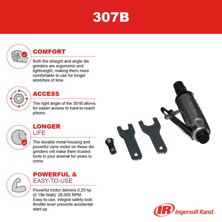 Ingersoll Rand Air Die Grinder, 28000 RPM, 0.25 HP, large image number 4