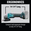 Makita 18V LXT 4 1/2 / 5in Cut Off/Angle Grinder (Bare Tool), small image number 5