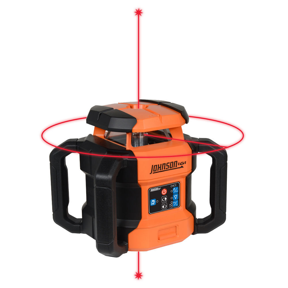 Johnson Level Red Dual Slope Rotary Laser Kit, large image number 4