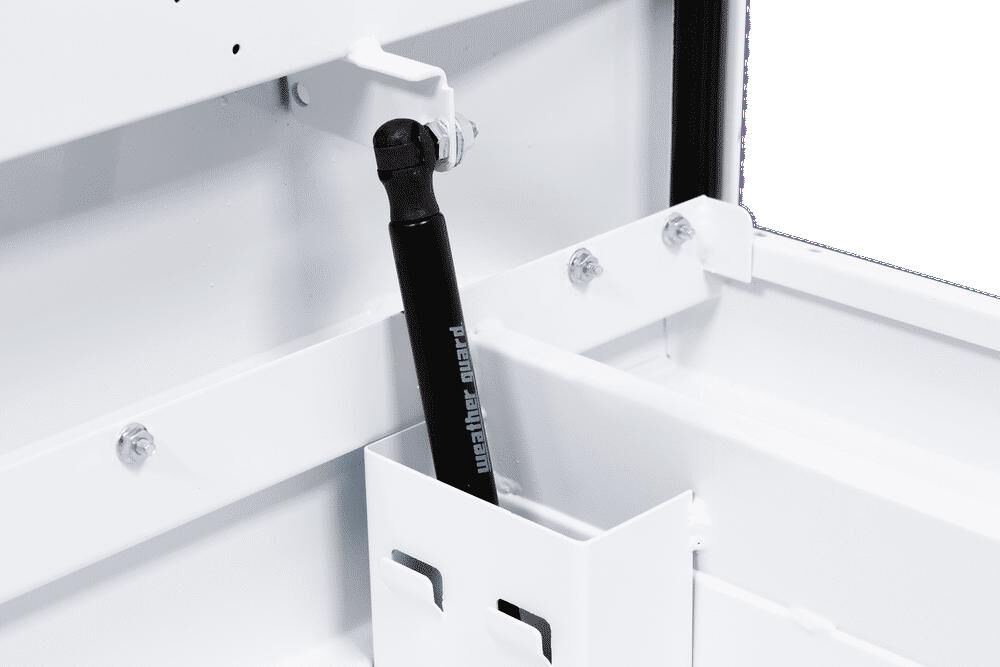 Weather Guard Saddle Truck Tool Box Steel Full Deep White, large image number 7