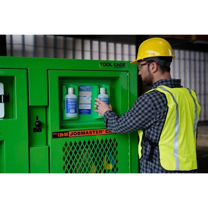 Knaack Model 139-SK-01 Safety Kage 59.4 Cu-Ft. Green Steel Cabinet, large image number 13