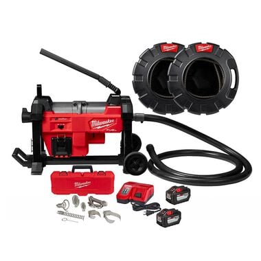 Milwaukee M18 FUEL Sewer Sectional Machine with Cable Drive 1-1/4 in. Cable Kit