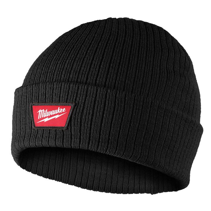 Milwaukee Rib-Knit Cuffed Beanie - Black