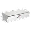 Weather Guard 44-1/4 x 19-1/4 x 11-1/4 Inch Aluminum Lo-Side Truck Box Silver, small image number 2