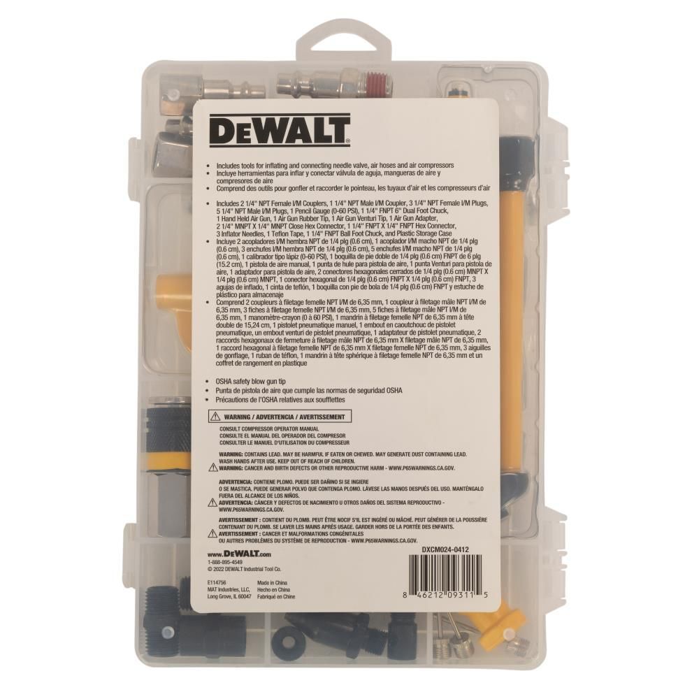 DEWALT 25-Piece Industrial Coupler and Plug Accessory Kit, large image number 2