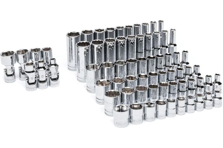 GEARWRENCH 89 Piece 1/4 Inch Metric and 68 Piece 1/4 Inch SAE Socket Set Bundle with Tray, large image number 9