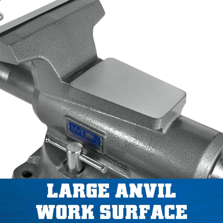 Wilton Mechanics Pro Vise 8 Jaw Width 8-1/2in Jaw Opening 360 Swivel Base, large image number 5