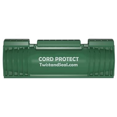 Twist and Seal Outdoor Extension Cord Protector Green Heavy Duty Plastic
