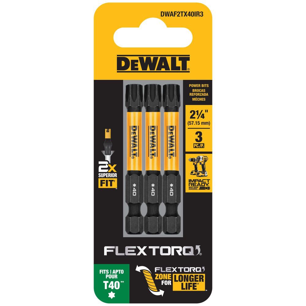 DEWALT 2.25In Torx T40 Flextorq 3 Pack, large image number 5