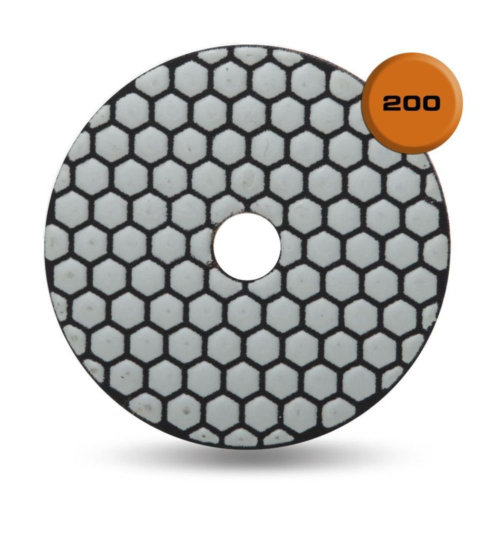 Rubi Tools Resin Dry Polishing Pad 200 Grit 4 In., large image number 2
