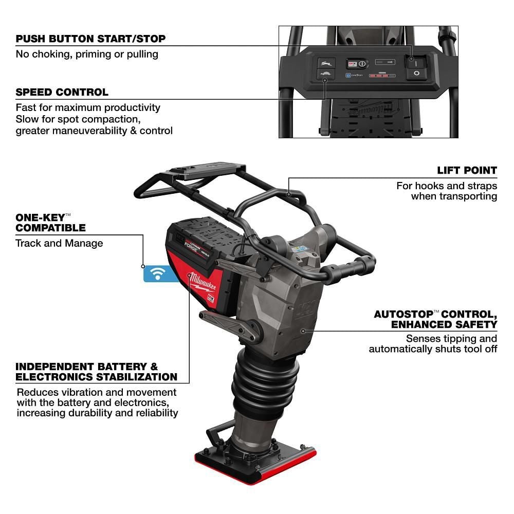 Milwaukee MX FUEL 70 kg Rammer Kit, large image number 11