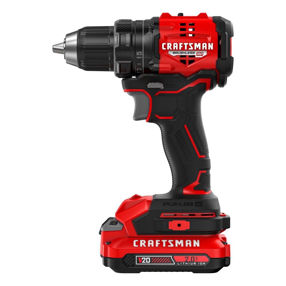 CRAFTSMAN V20 BRUSHLESS RP Compact Drill Driver Kit - CMCD714D1
