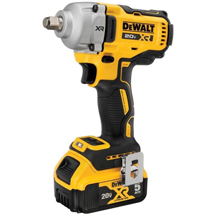 DEWALT 20V MAX XR 1/2in Mid Range Impact Wrench Kit with Hog Ring Anvil, large image number 2